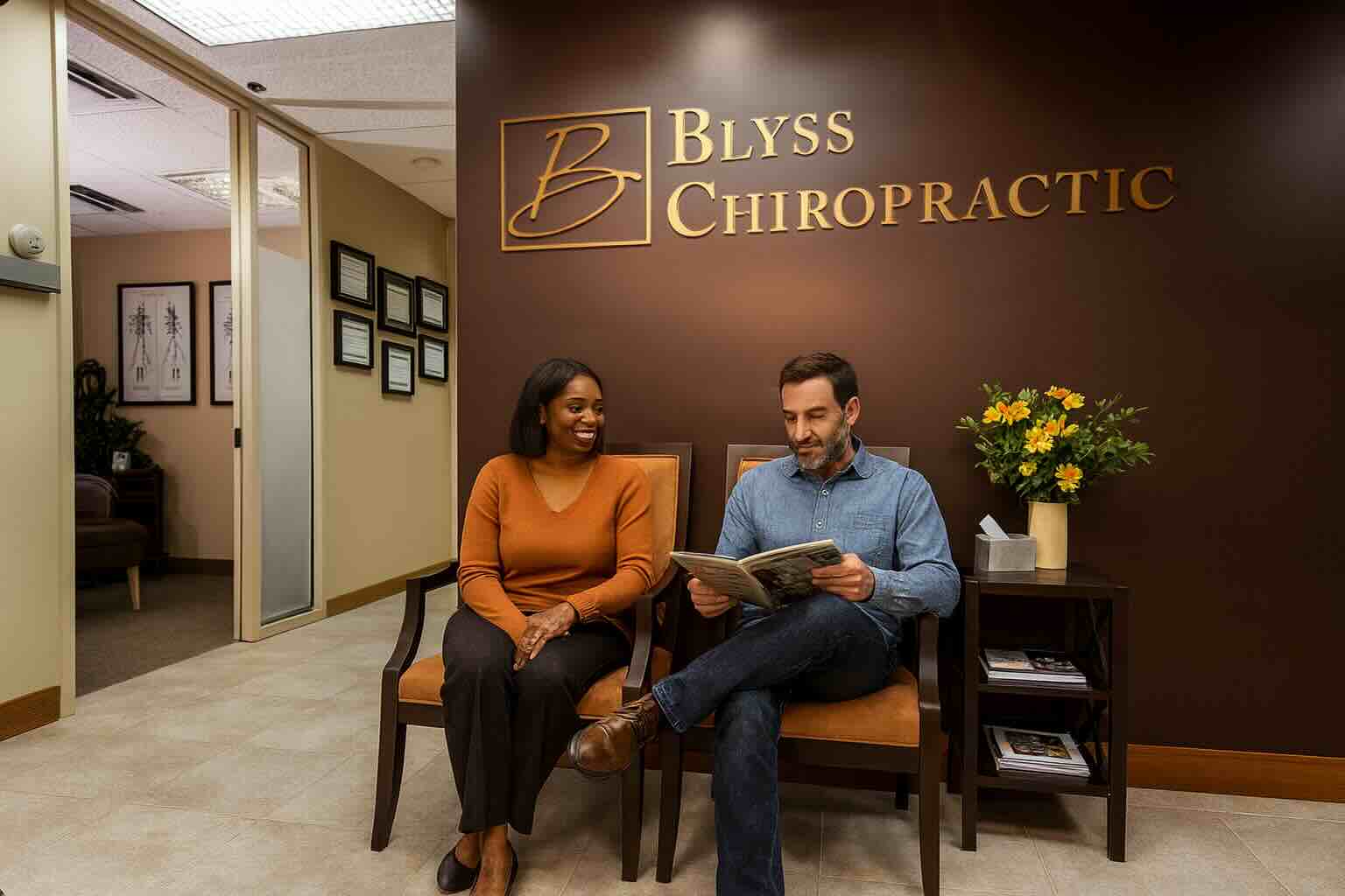 Blyss Chiropractic clinic reception